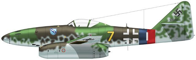 Messerschmitt Me 262 A-1b - IV/JG7, 1945